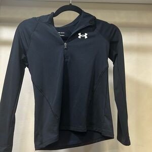 Youth Medium Under Armour Cold Gear Half Zip Hoodie